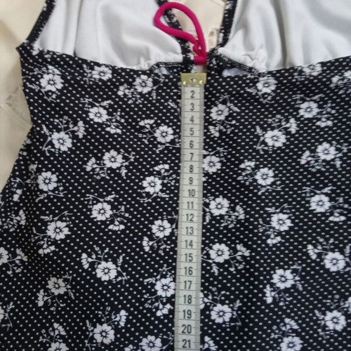 Laura Ashley Halterneck Bikini Top new, black and multicolor