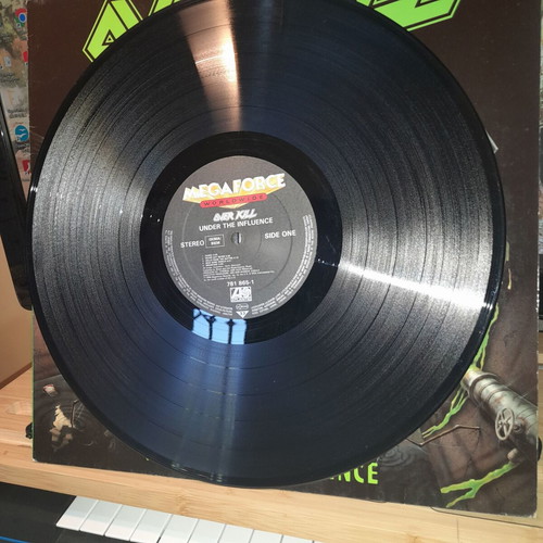 Overkill Under The Influence LP used, metal