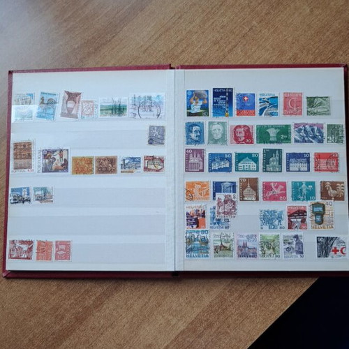 Album with foreign stamps like new