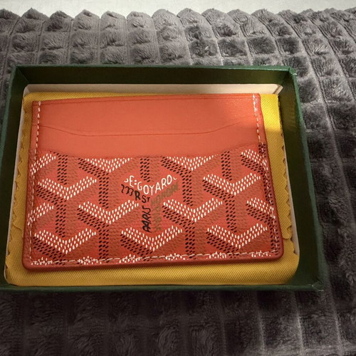 Goyard Paris Wallet new, orange with accessories