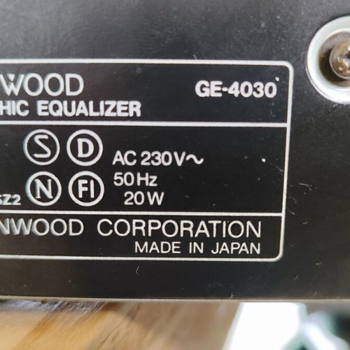 Kenwood GE-4030 Stereo Graphic Equalizer used, very good condition