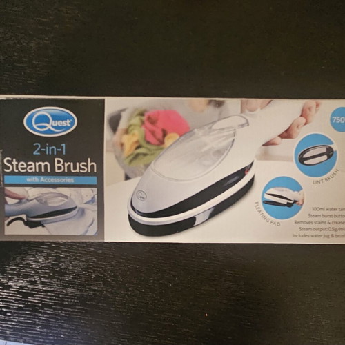 Portable steam iron brush like new with lint remover