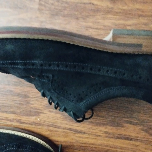 Ted Baker men's leather suede dress shoes blue, like new