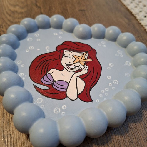 Handpainted plaster tray with acrylic colors