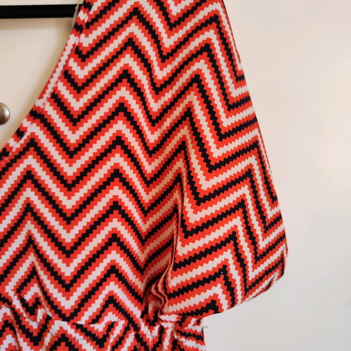 Caftan dress like new, one size, blue and orange