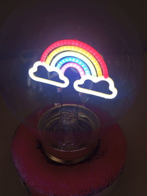 Legami Bulb Fiction Rainbow wireless table lamp like new