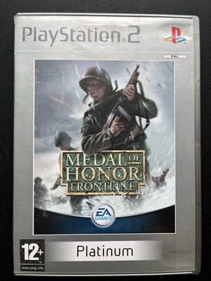 Medal of Honor Frontline PS2 like new, with manual, platinum edition