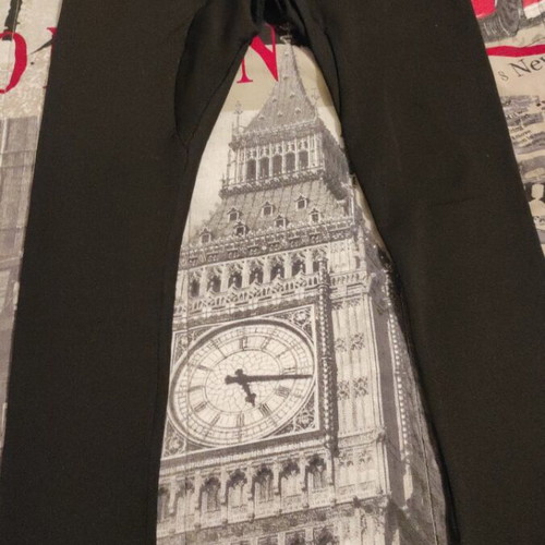 Ysabel Mora men's thermal leggings black, size S like new