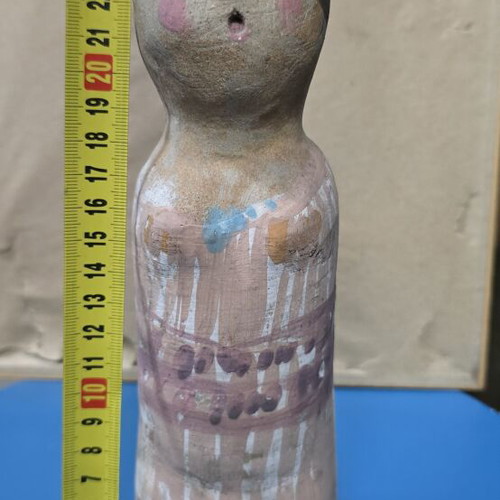 Ceramic doll Eleni Vernardaki signed used