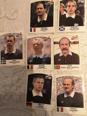 Panini Euro 88 referee stickers
