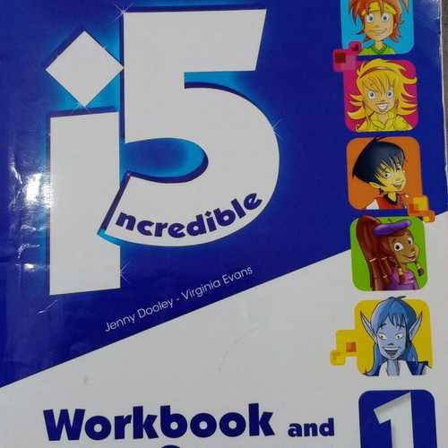 Incredible 5 1 English books like new, student's book, workbook, grammar, DVD, ebook