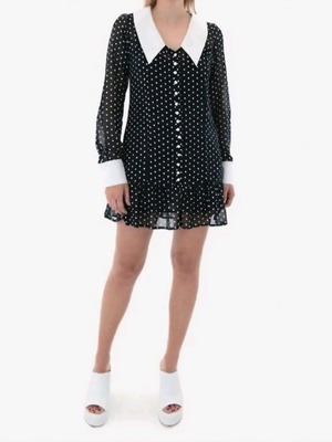 Manolo Polka Dot Dress medium, like new, black and white