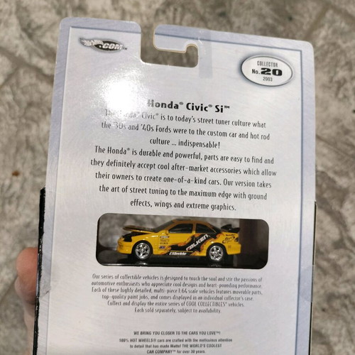 Hot Wheels Honda Civic Si Falken 1/64 Yellow-Black new