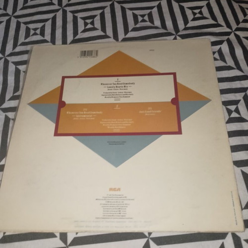 Rick Astley Whenever You Need Somebody 1987 Maxi-Single 12" Vinyl