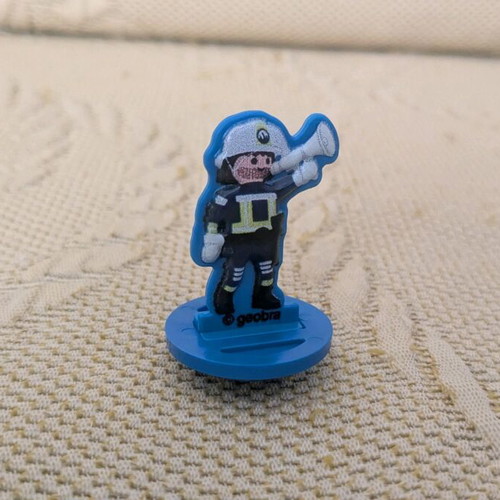 Playmobil firefighter figure like new from ION toy egg set