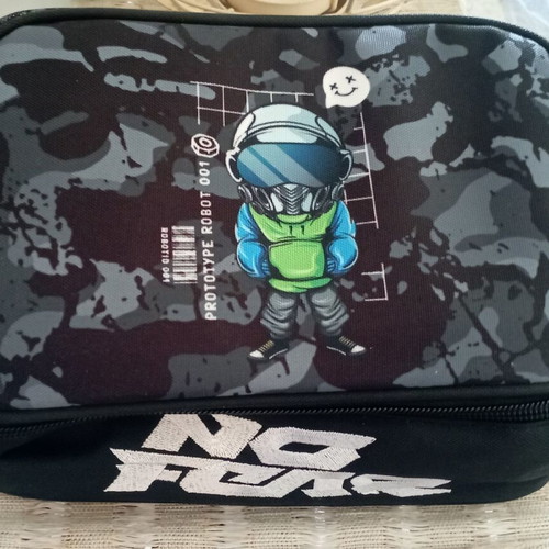 Insulated Lunch Bag no Fear Robot 21x20x15cm 5lt new