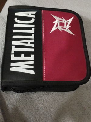 Metallica CD binder like new, holds 24 CDs