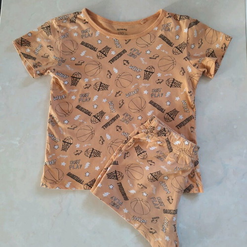 Sinsay kids pajamas set like new, 4-5 years, black and orange