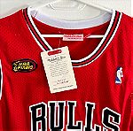  Εμφάνιση Φανέλα Michael Jordan Chicago Bulls Road Finals 1997-98 Mitchell & Ness Κόκκινη Μέγεθος XL