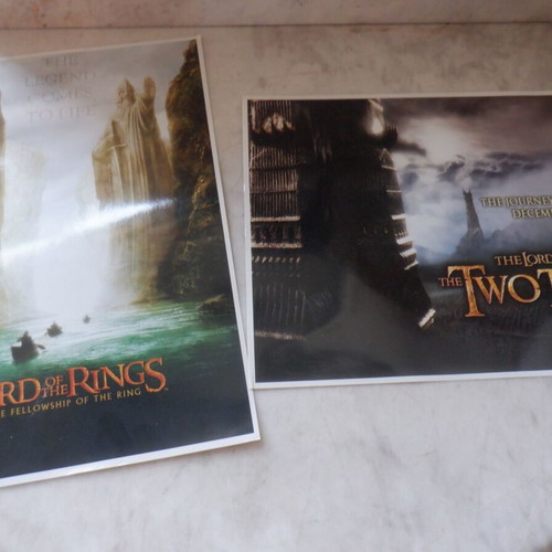 Lord of the Rings 2 promo cards, A4 size