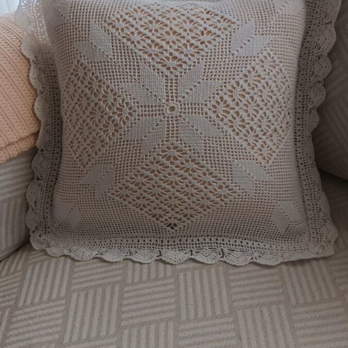 Decorative crochet pillowcases, set of 2, 45x45 cm