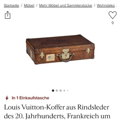 Louis Vuitton vintage suitcase 1920 used