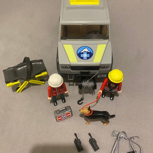 Playmobil Rescue Team used set with missing pieces