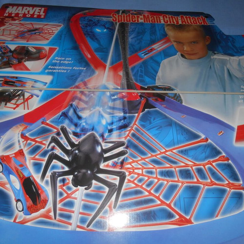 Majorette Spiderman City Attack car track used, complete set