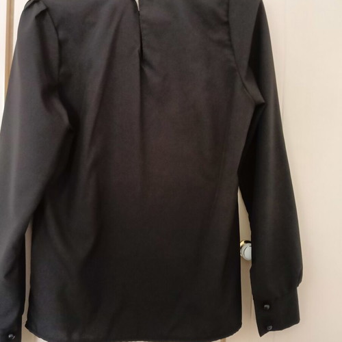 Women's blouse, black, medium, slim fit