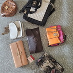 Aldo shoulder bags used, set of 7, multicolor