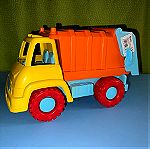  5 βρεφικά Παιχνίδια αυτοκίνητα για αγόρι. Δομικό όχημα εκσκαφέας με Ηχώ και Φώτα, μπετονιέρα ,πυροσβεστικό όχημα, τρακτέρ μεταφοράς ξύλων και σκουπιδιάρικο.