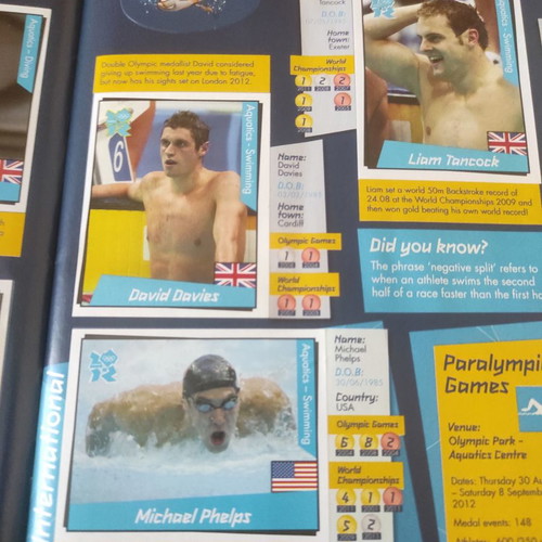 Panini album Olympic Games 2012 London used
