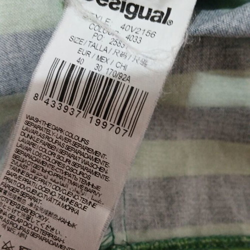 Desigual dress used, cotton, elastic, green