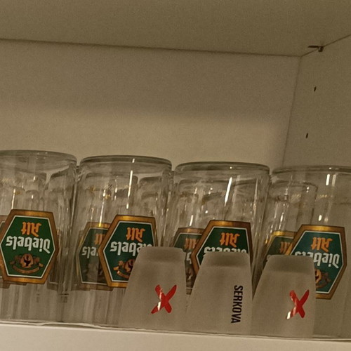 Diebels Alt Vintage 70s Beer Glass 200 ml Like New