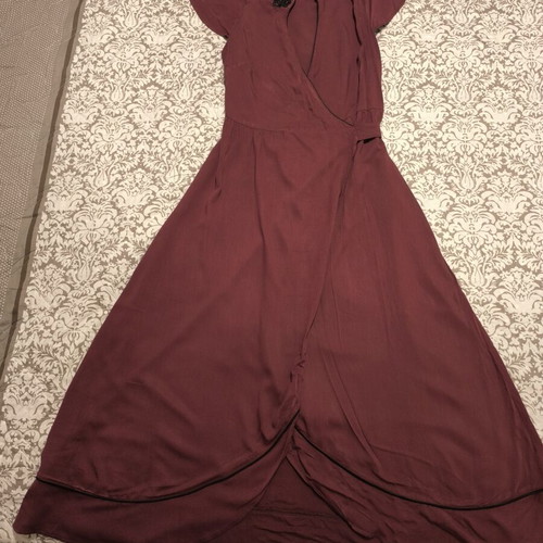 Attrattivo dress size S like new, burgundy with black details