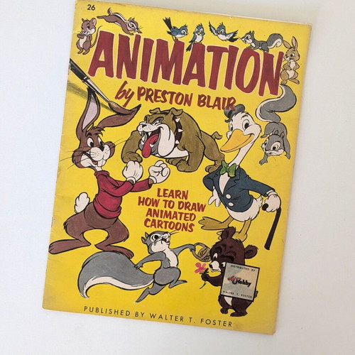 Animation by Preston Blair book 26 used, learn how to draw cartoons