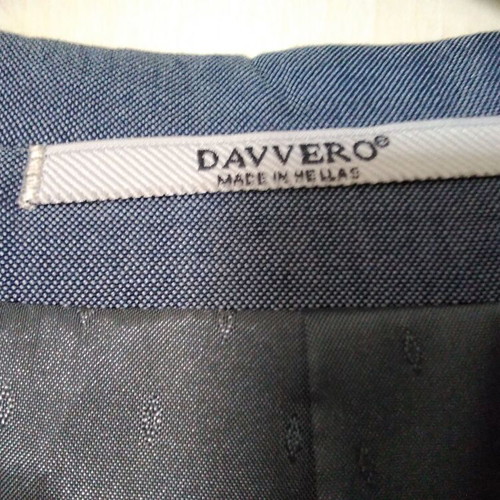 Davvero men's suit set like new, blue, jacket size 58, pants size 52
