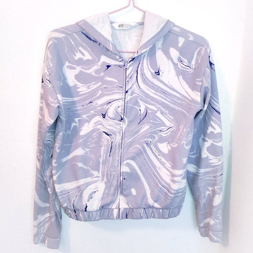 H&M Lilac Zip Up Hoodie like new, size XS-teen 13-14Y
