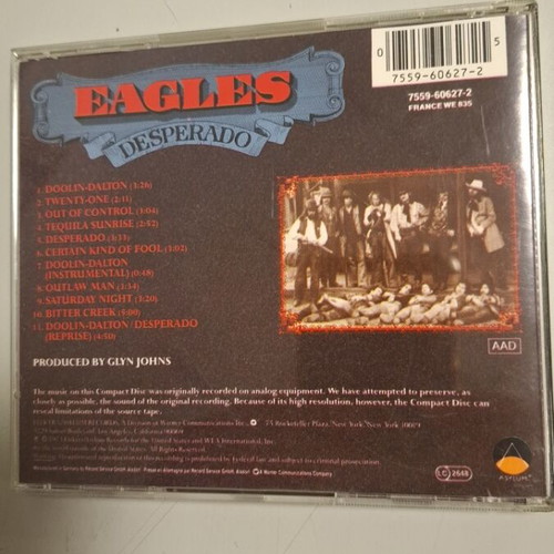 Eagles Desperado CD, rock