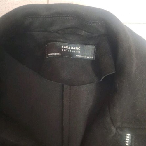 Zara suede jacket like new, size medium/small, black