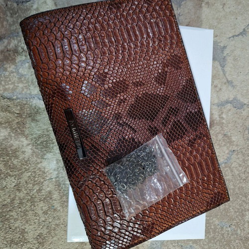 Achilleas Accessories Handbag like new, brown, steel strap