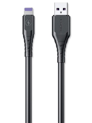 Καλώδιο Super Fast Lightning/USB 6A 1 μέτρο μαύρο καινούργιο