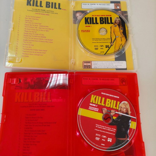 Kill Bill Volumes I and II DVD set like new with English subtitles