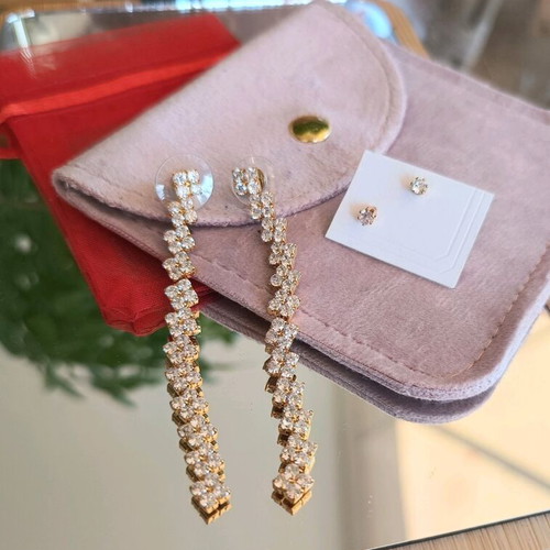 Hypoallergenic Earrings with Rose Gold Plating New