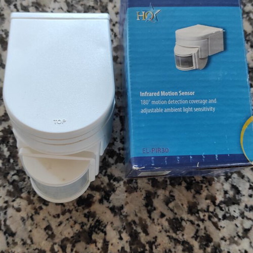 Wired Motion Sensor EL-PIR30 180° Coverage, 6m Range, New