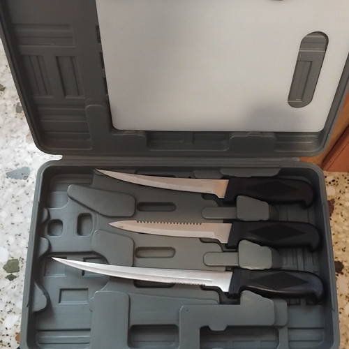Filleting and Fish Processing Knife Set new with case