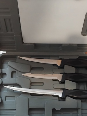 Filleting and Fish Processing Knife Set new with case