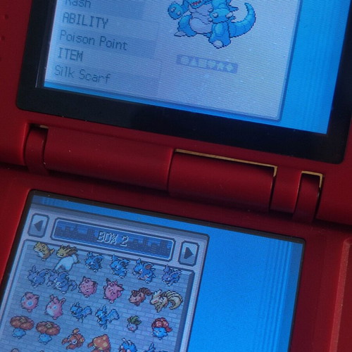 Pokemon SoulSilver original game cartridge used, fully completed save