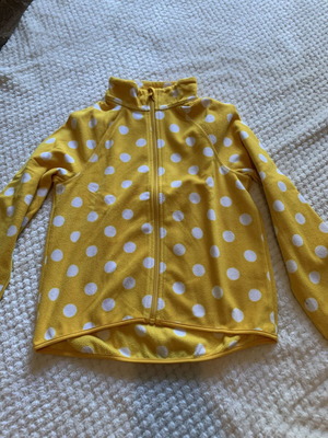H&M fleece jacket for girls 8-10 years new, white and yellow