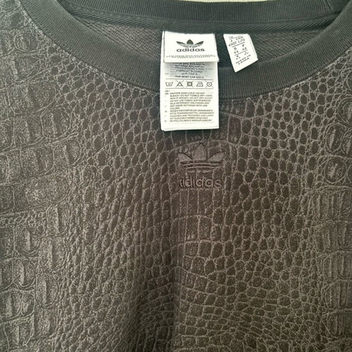 Adidas leopard print sweatshirt like new, size L, black